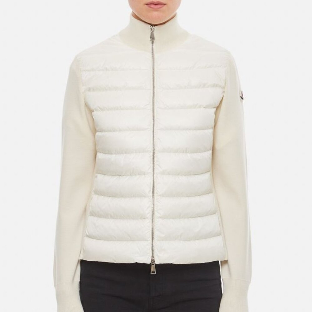 Moncler Off-White Down Paneled Jacket